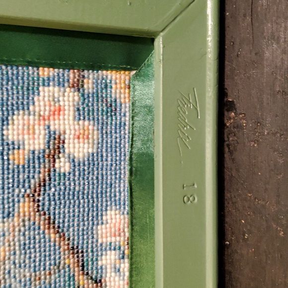 Birds and Flowers Framed Picture - Picture 5 of 6